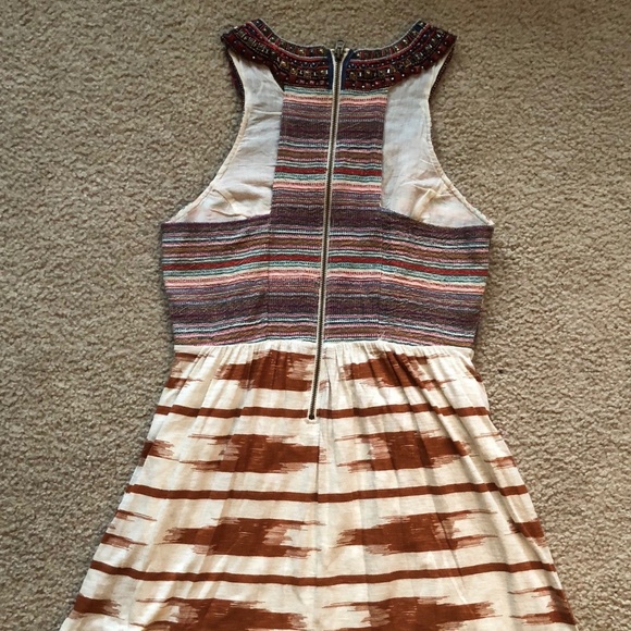 Lucky Brand Boho Chic Beaded Dress - Size S - Picture 4 of 6